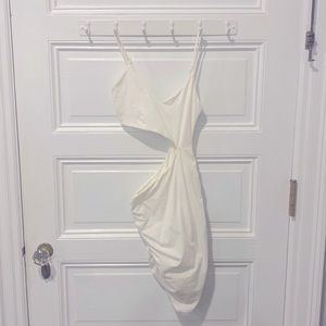 Sexy white cutout, body con dress.